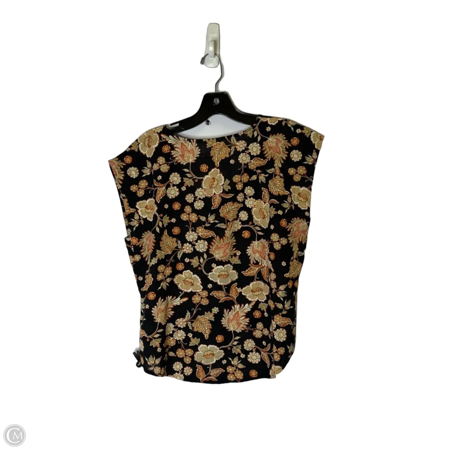 Top Short Sleeve By Ana In Black, Size: M