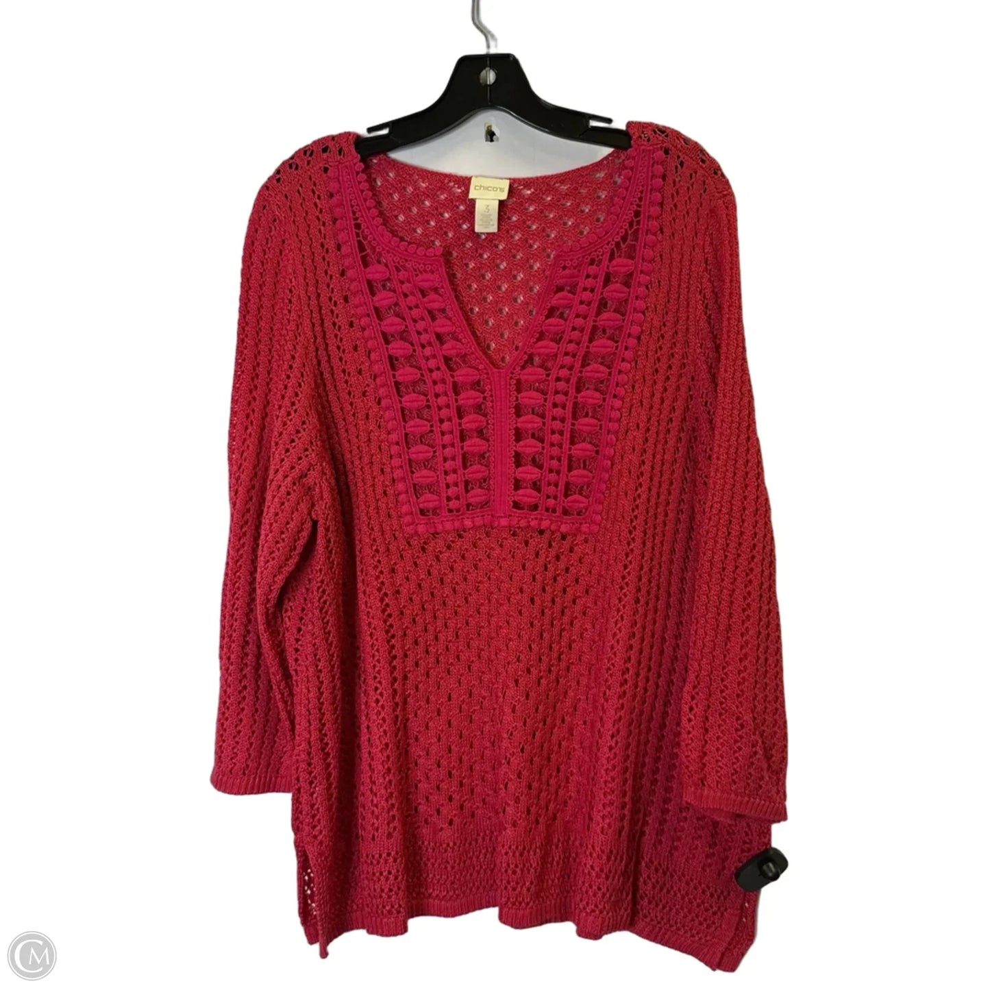 Swimwear Cover-up By Chicos In Pink, Size: Xl