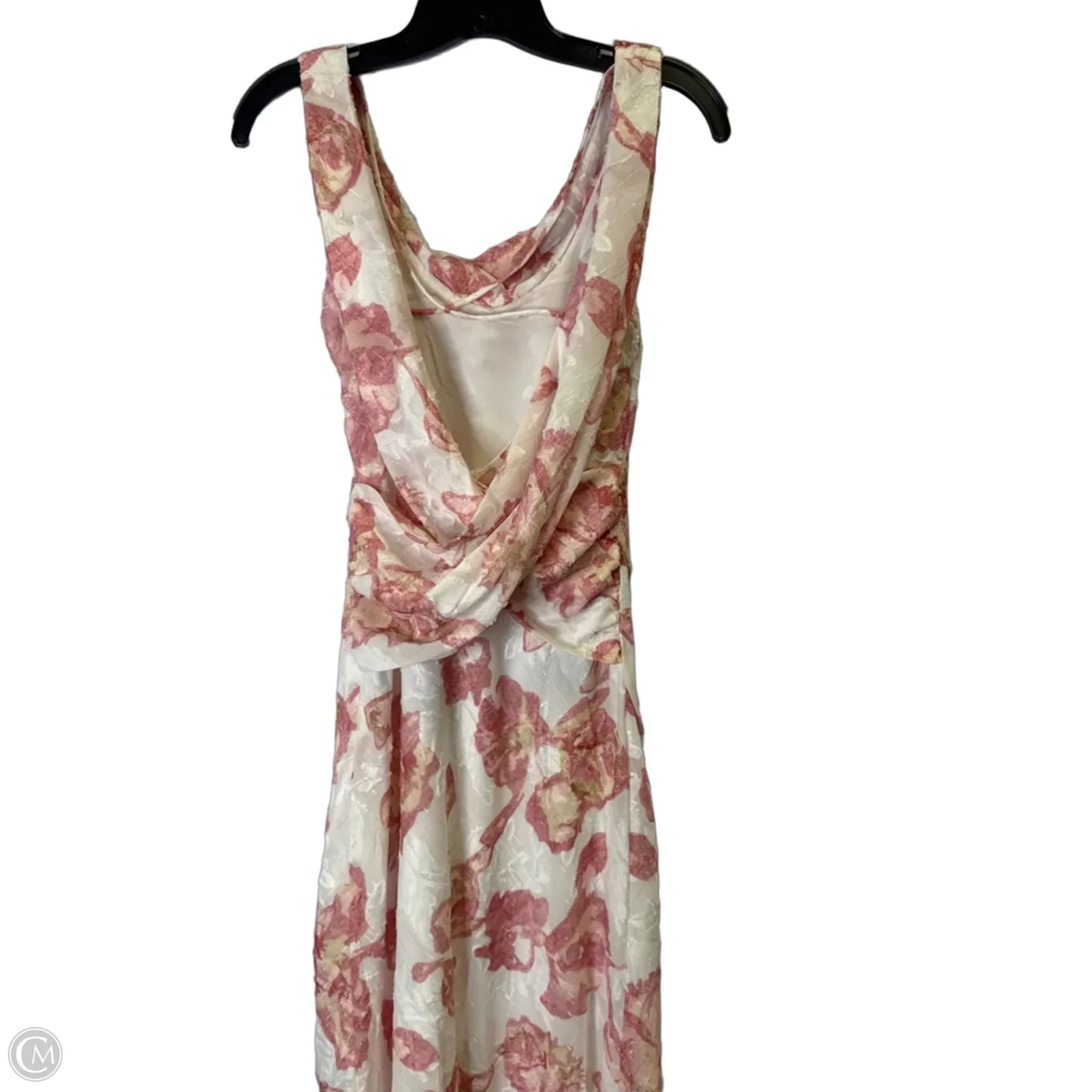 Dress Casual Maxi By Clothes Mentor In Pink & White, Size: 4
