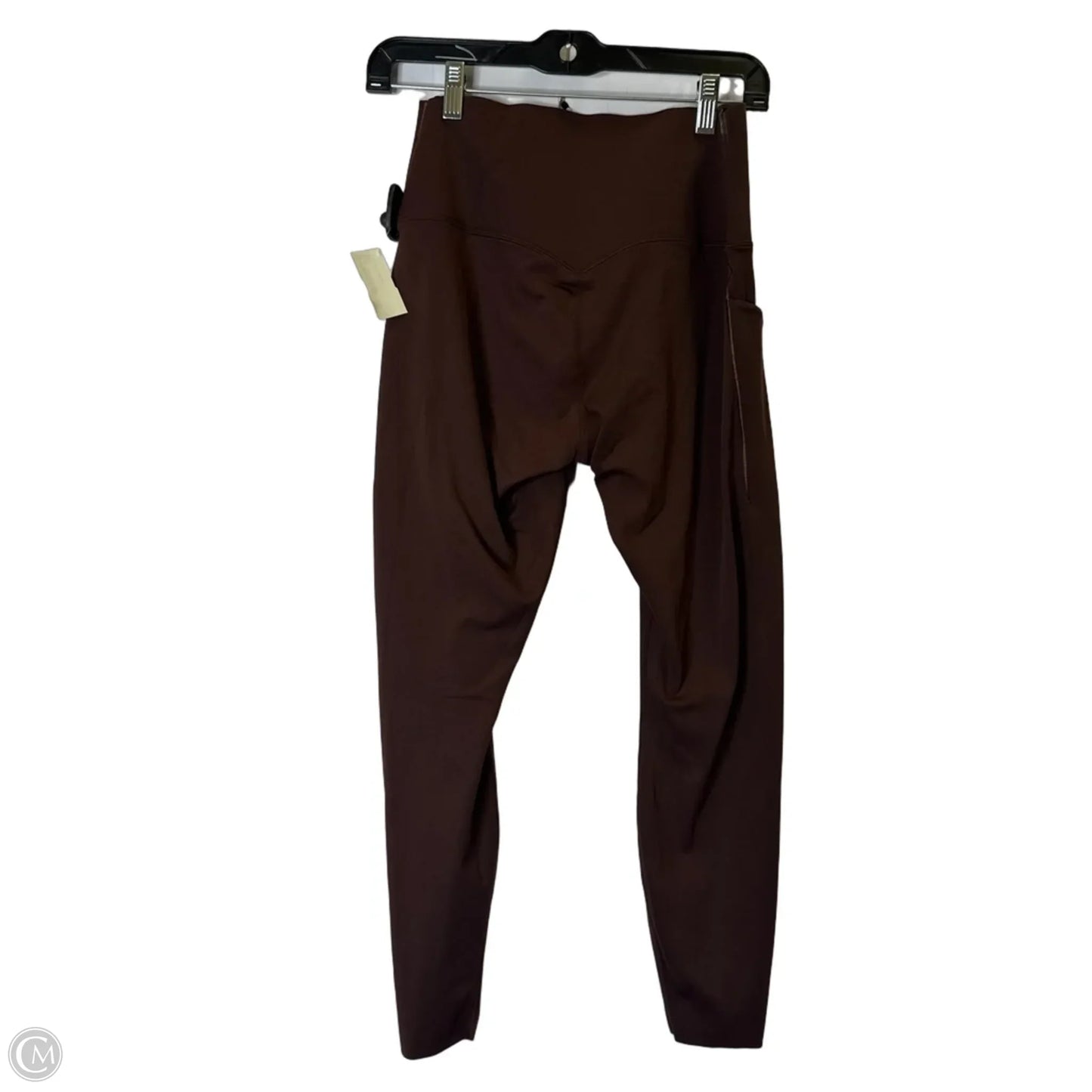 Athletic Leggings By Nike Apparel In Brown, Size: L