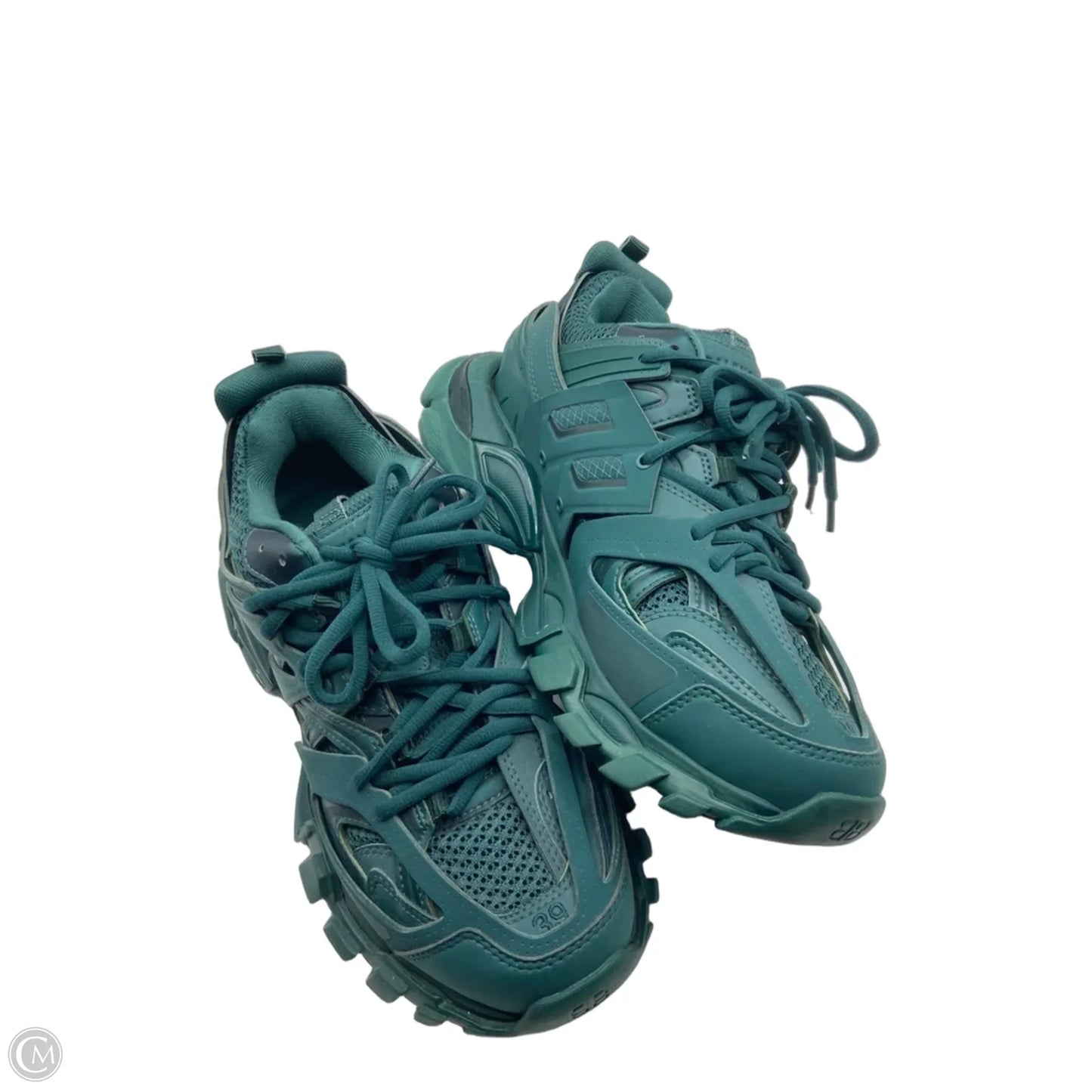 Shoes Luxury Designer By Balenciaga In Green, Size: 9