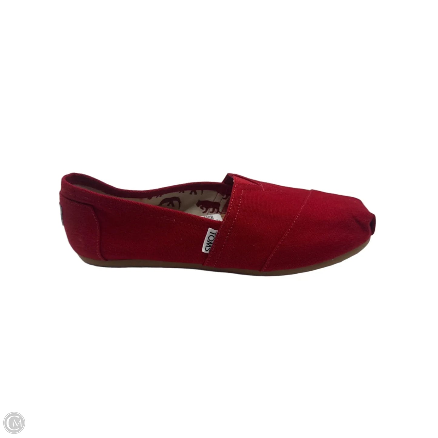 Shoes Flats By Toms In Red, Size: 9