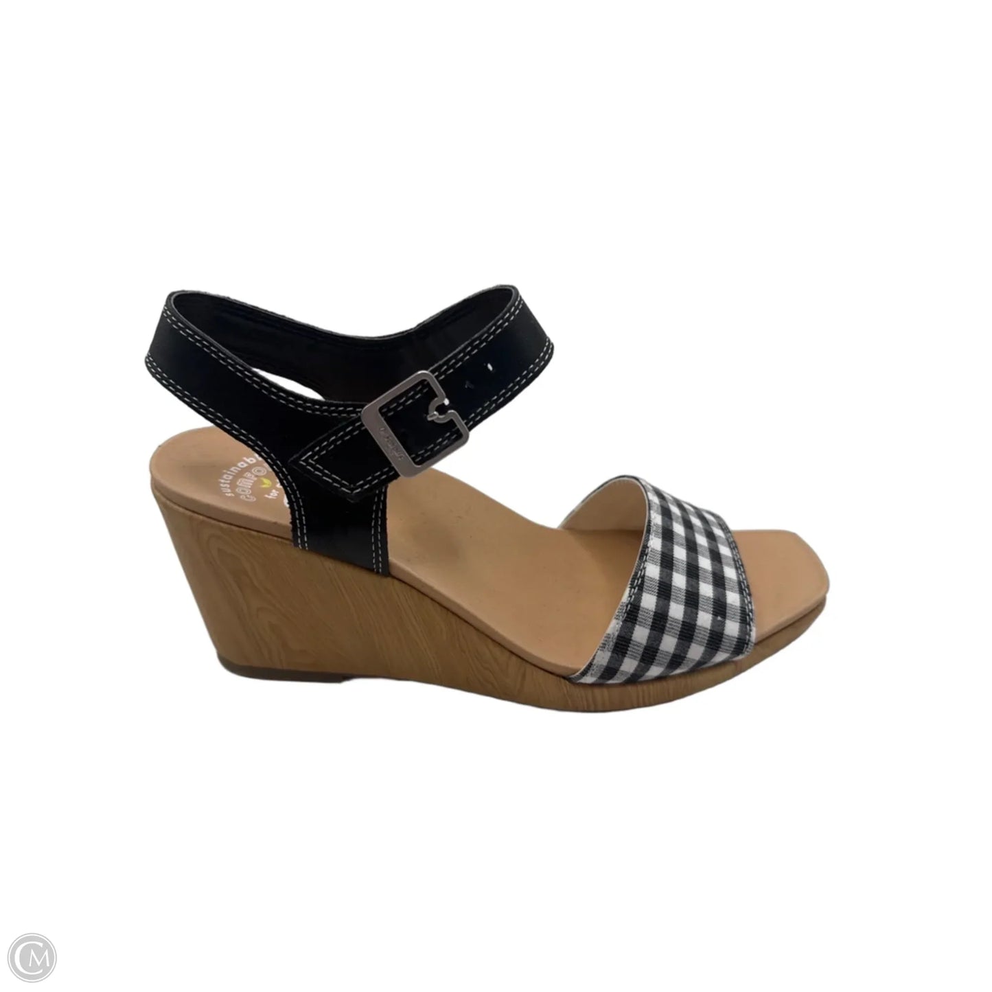 Sandals Heels Wedge By Dr Scholls In Black, Size: 9