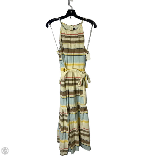 Dress Casual Midi By Dkny In Striped Pattern, Size: 10