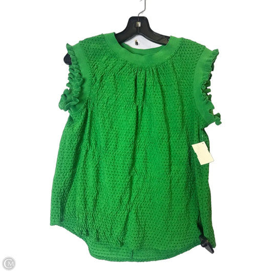 Top Short Sleeve By Voy In Green, Size: M