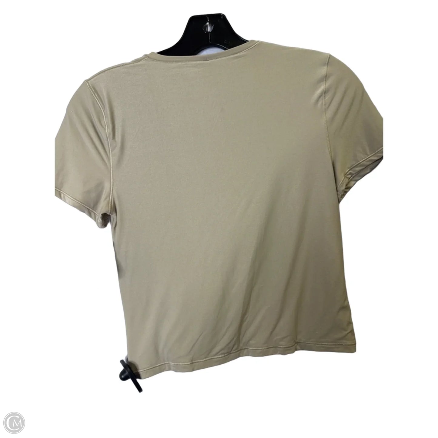 Athletic Top Short Sleeve By Aerie In Tan, Size: M