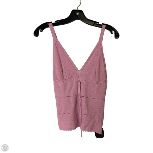 Top Sleeveless By Zara In Pink, Size: M