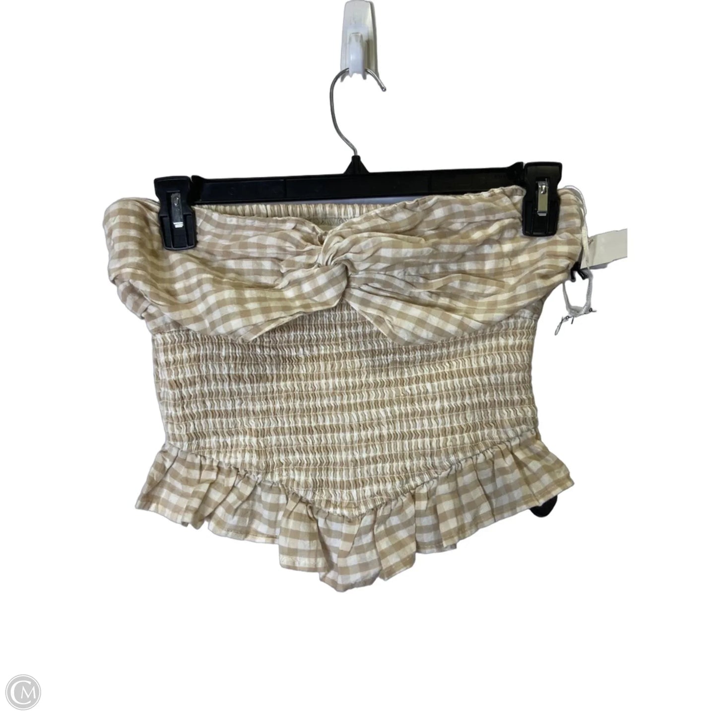Top Sleeveless By Japna In Tan, Size: M