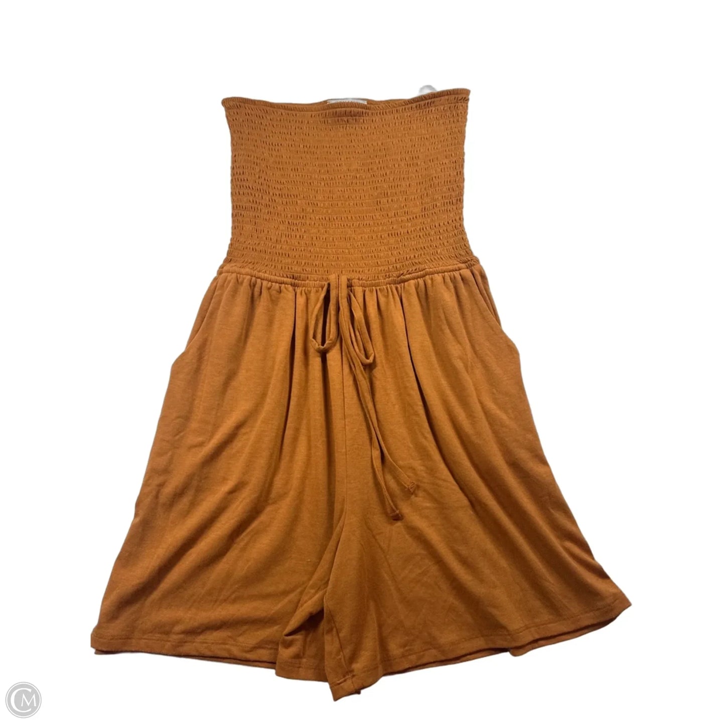 Romper By Zenana In Orange, Size: L