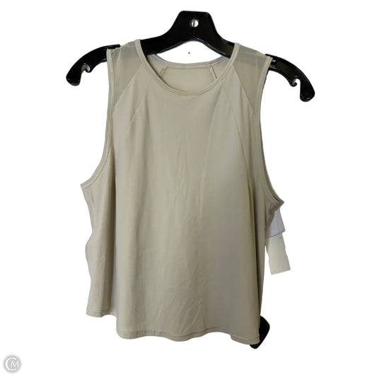 Athletic Tank Top By Lululemon In Tan, Size: S