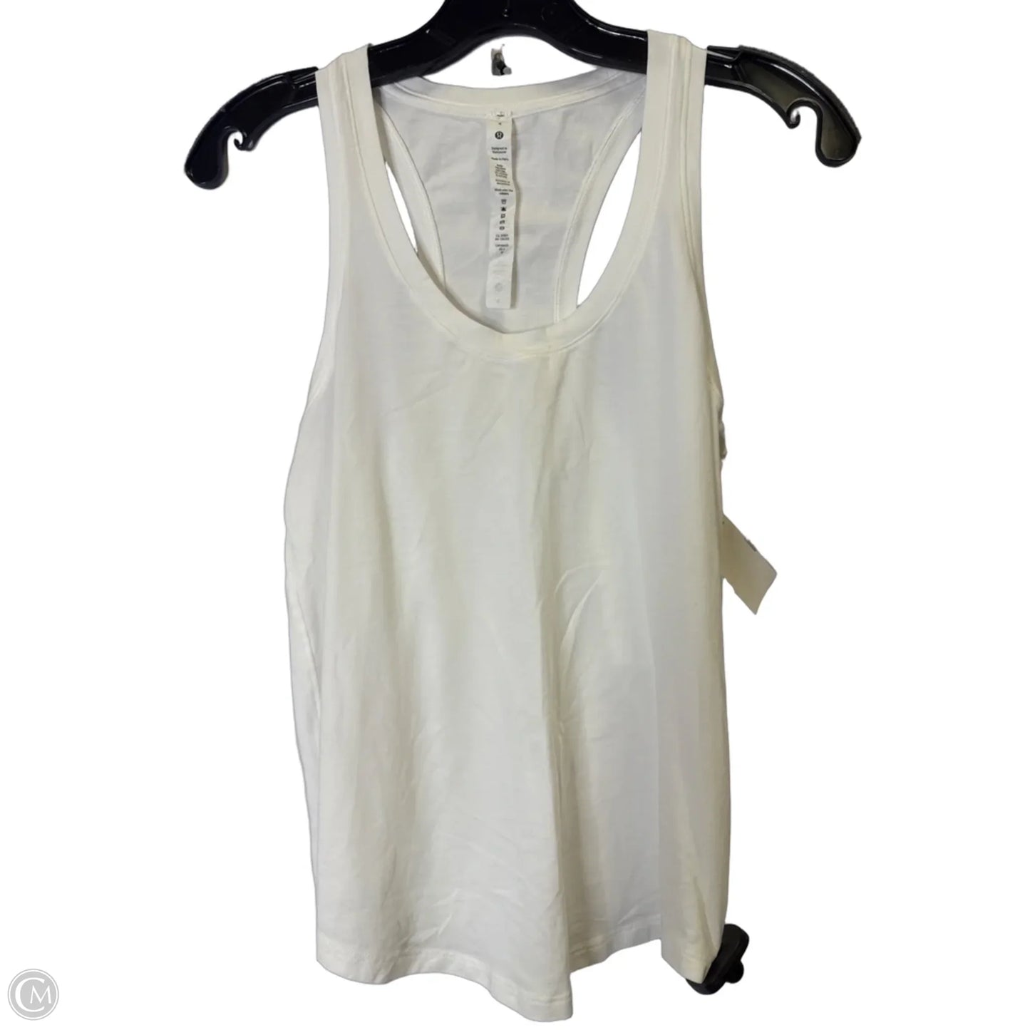Athletic Tank Top By Lululemon In White, Size: 4
