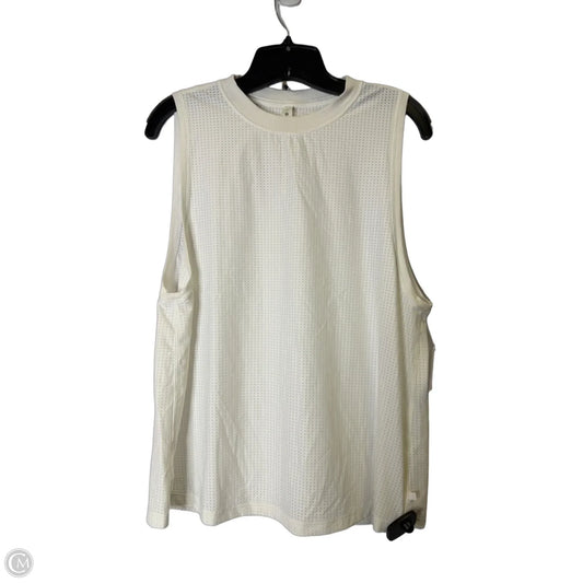 Athletic Tank Top By Lululemon In White, Size: 6