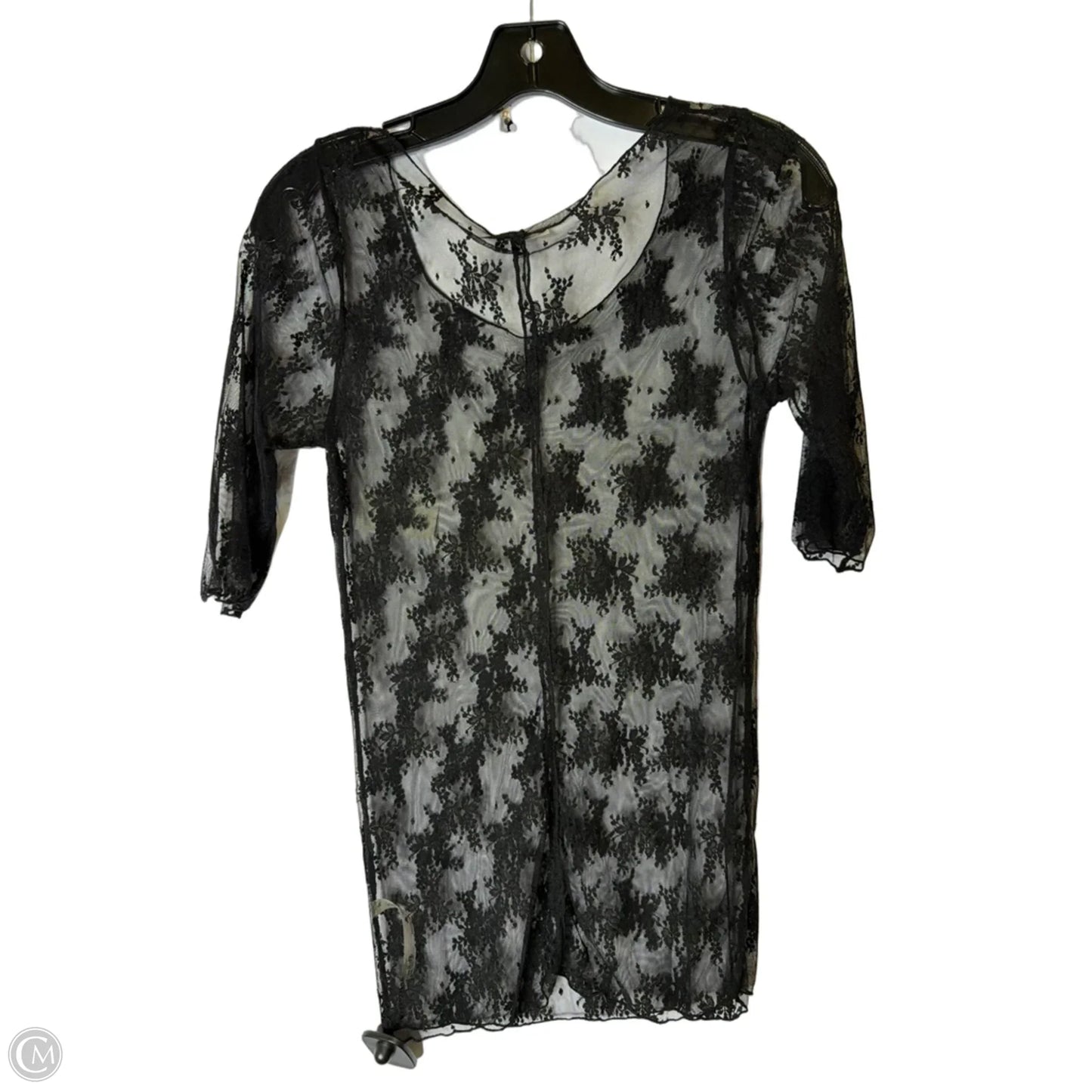 Top Short Sleeve By Free People In Black, Size: L