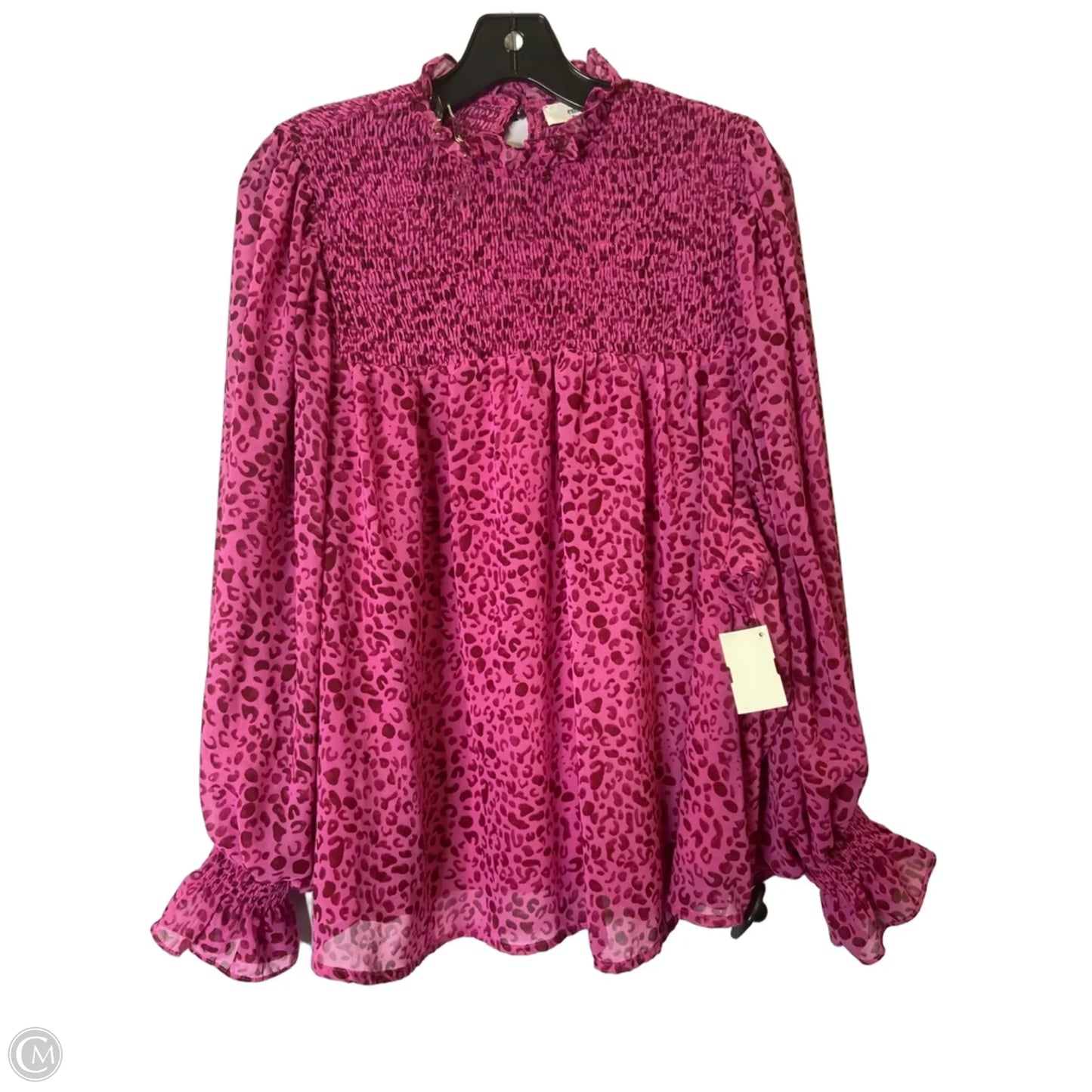 Top Long Sleeve By Entro In Pink, Size: S