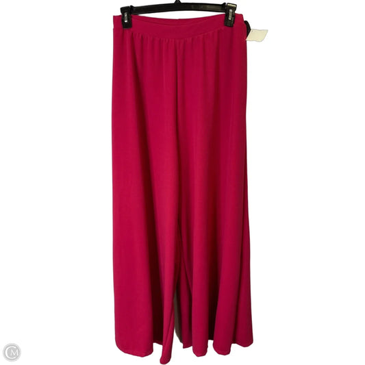 Pants Wide Leg By Clothes Mentor In Pink, Size: 1x