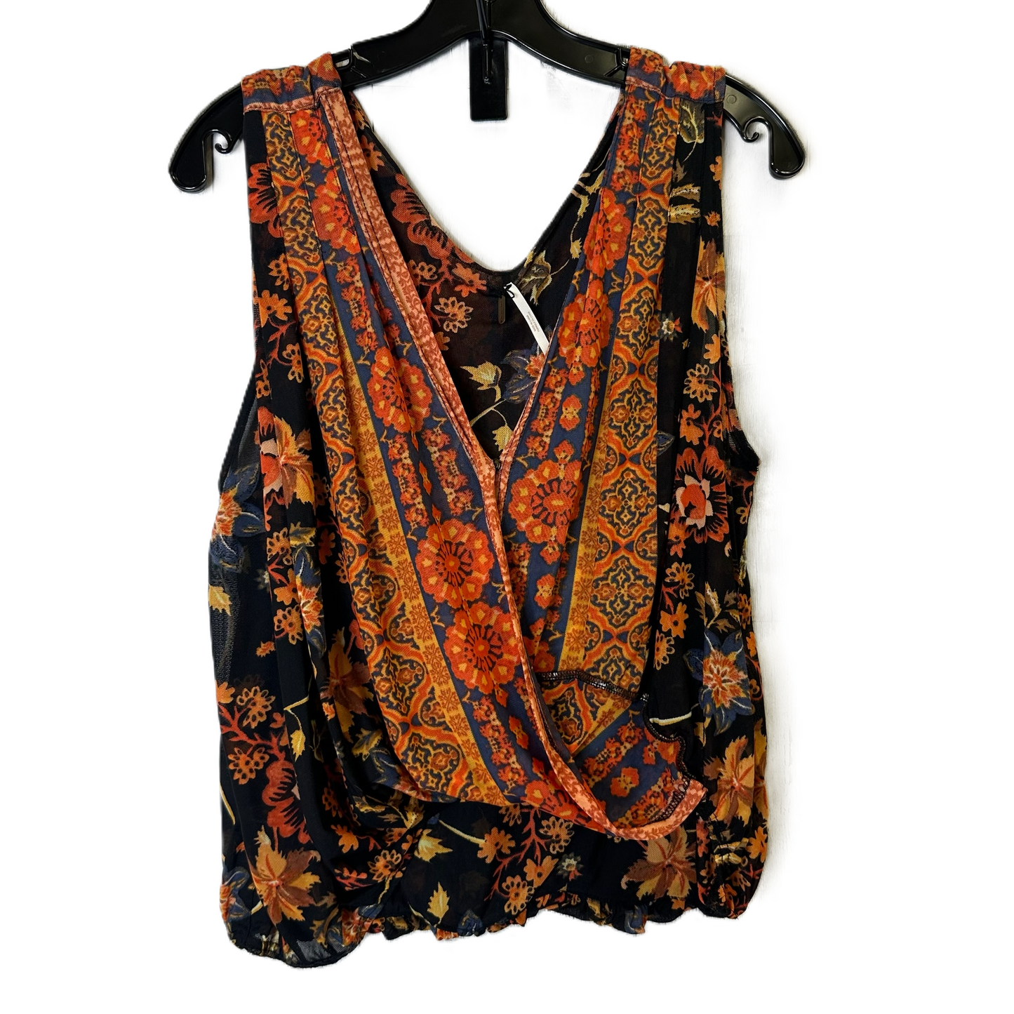 Black & Orange Top Sleeveless By Free People, Size: Xs