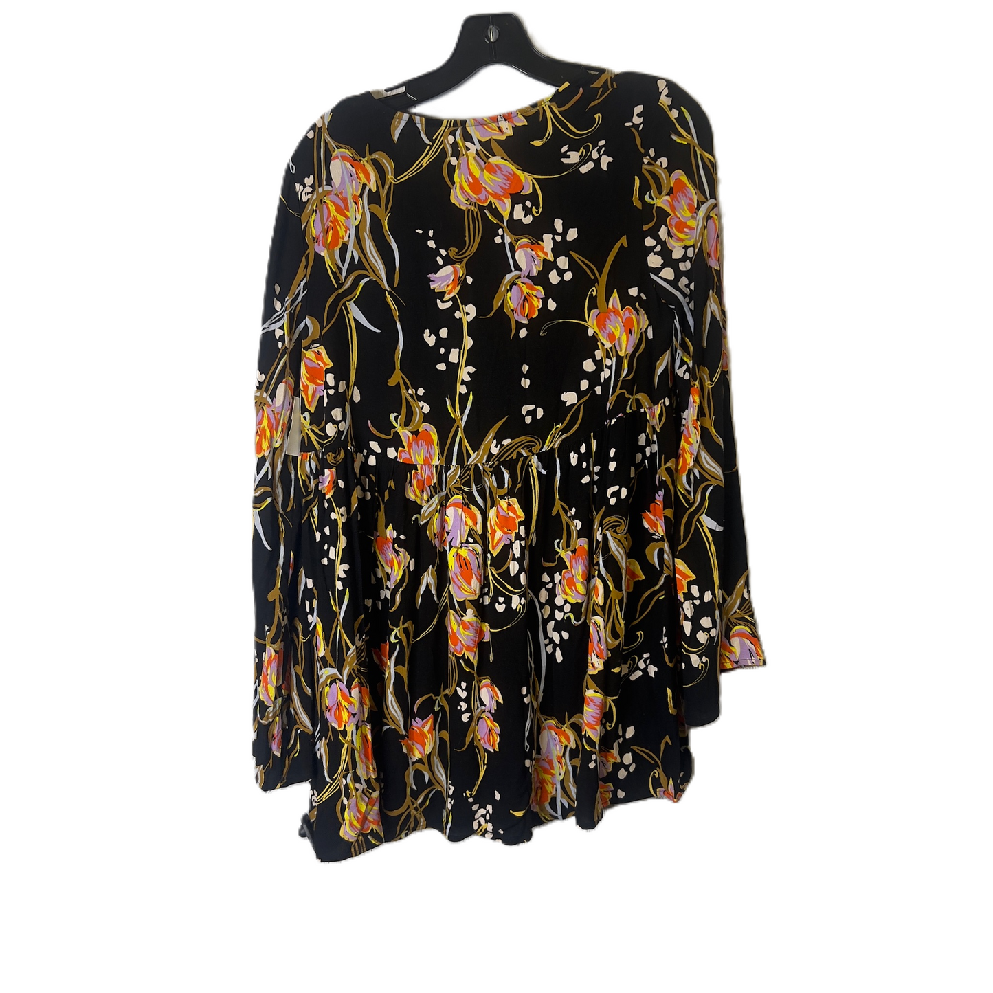 Black Top Long Sleeve By Free People, Size: Xs