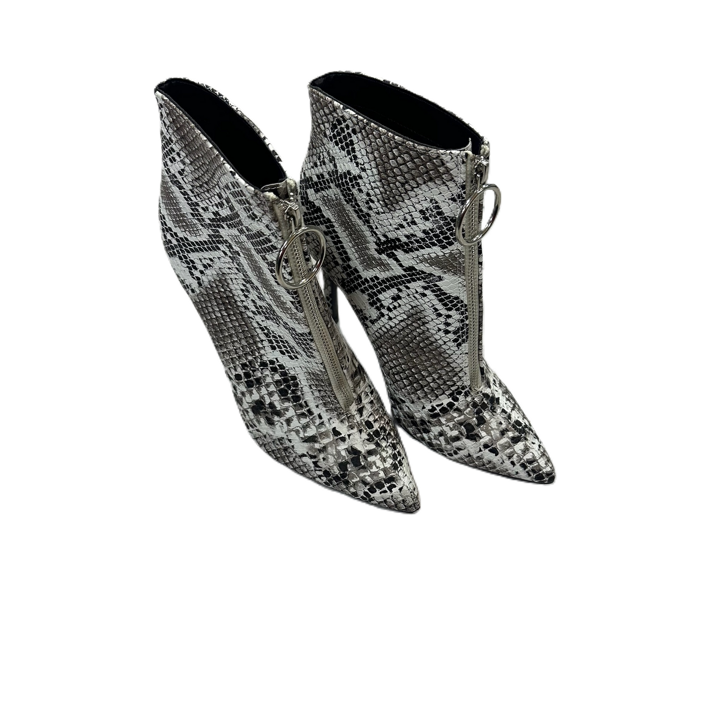 Boots Ankle Heels By Venus In Snakeskin Print, Size: 8.5