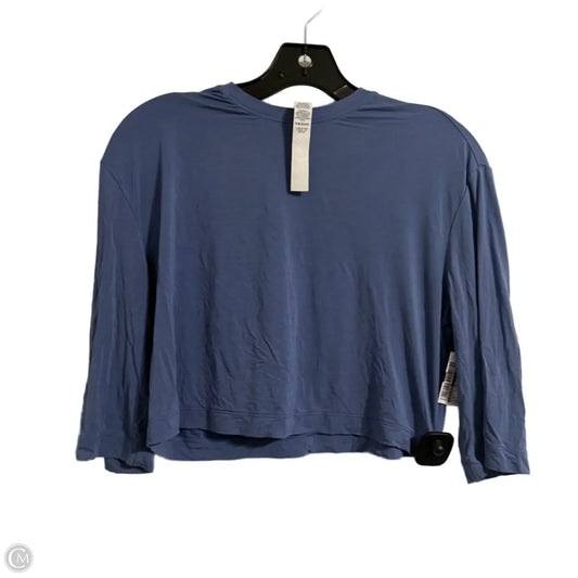 Athletic Top Short Sleeve By Lululemon In Blue, Size: 2