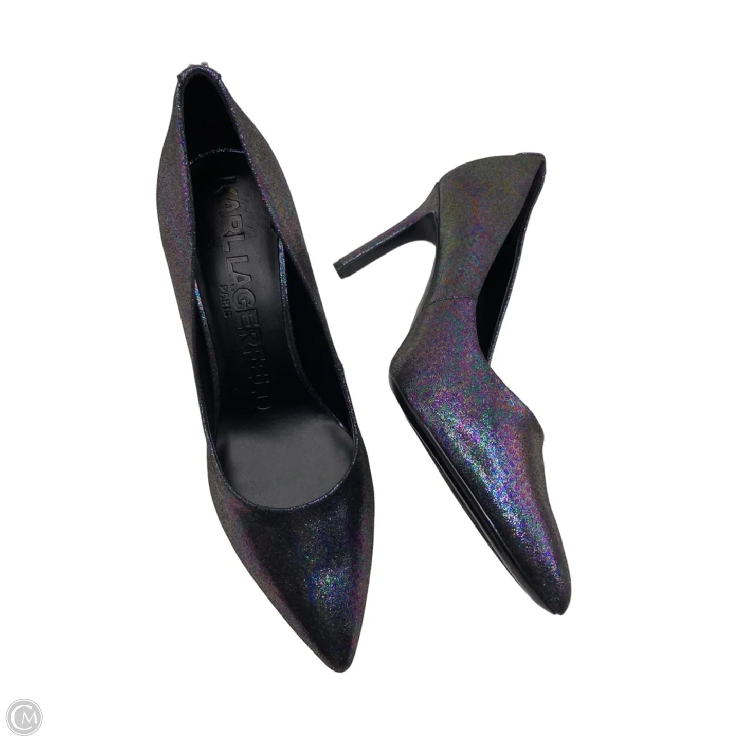 Shoes Designer By Karl Lagerfeld In Black, Size: 11
