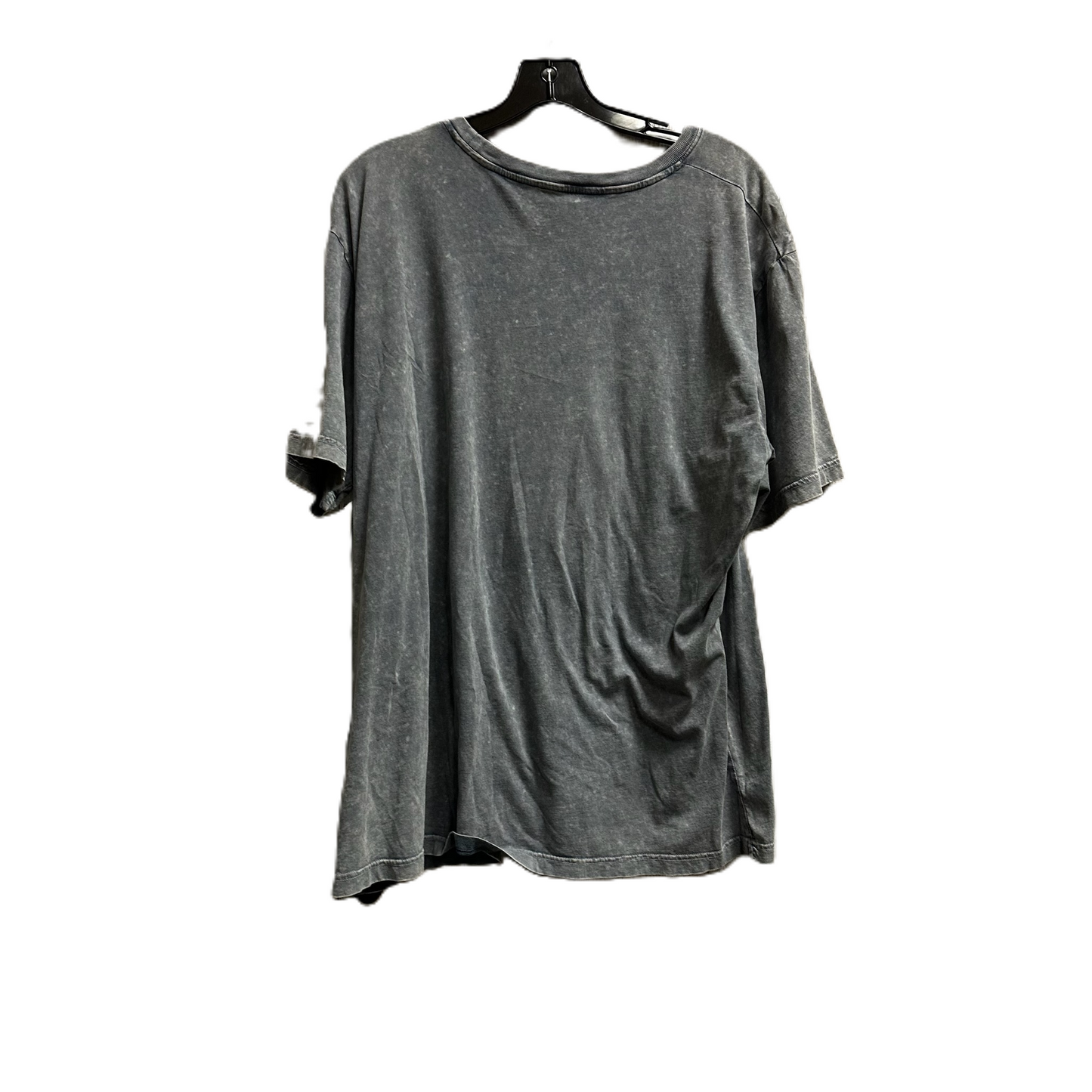 Top Short Sleeve Basic By Clothes Mentor In Grey, Size: L