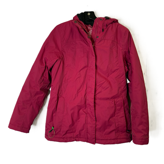 Coat Raincoat By L.l. Bean In Red, Size: S