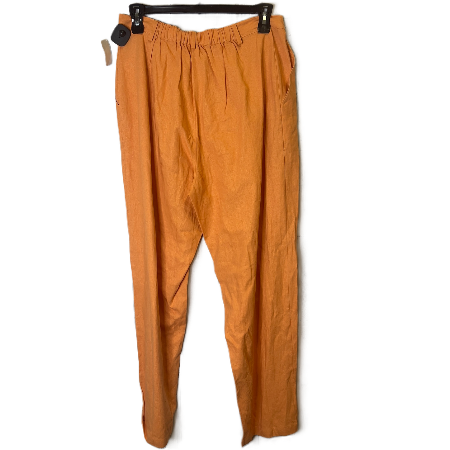 Orange Pants Linen By And Now This, Size: 1x