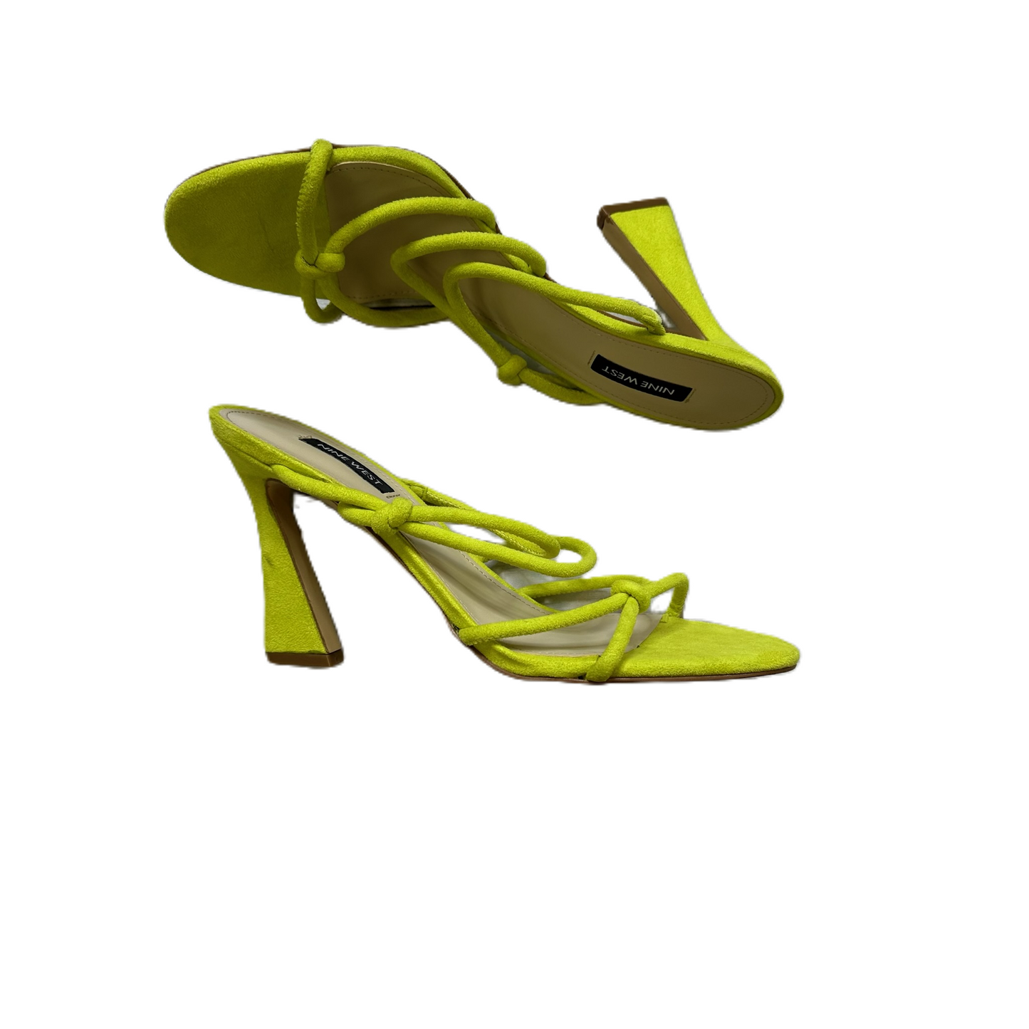 Yellow Sandals Heels Stiletto By Nine West, Size: 9