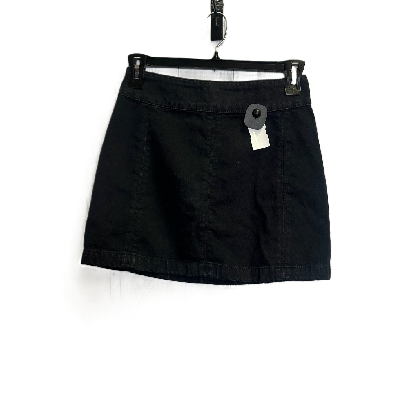 Black Denim Skirt Mini & Short By Free People, Size: 4