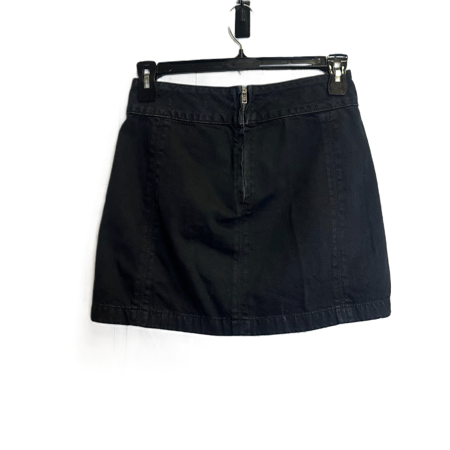 Black Denim Skirt Mini & Short By Free People, Size: 4