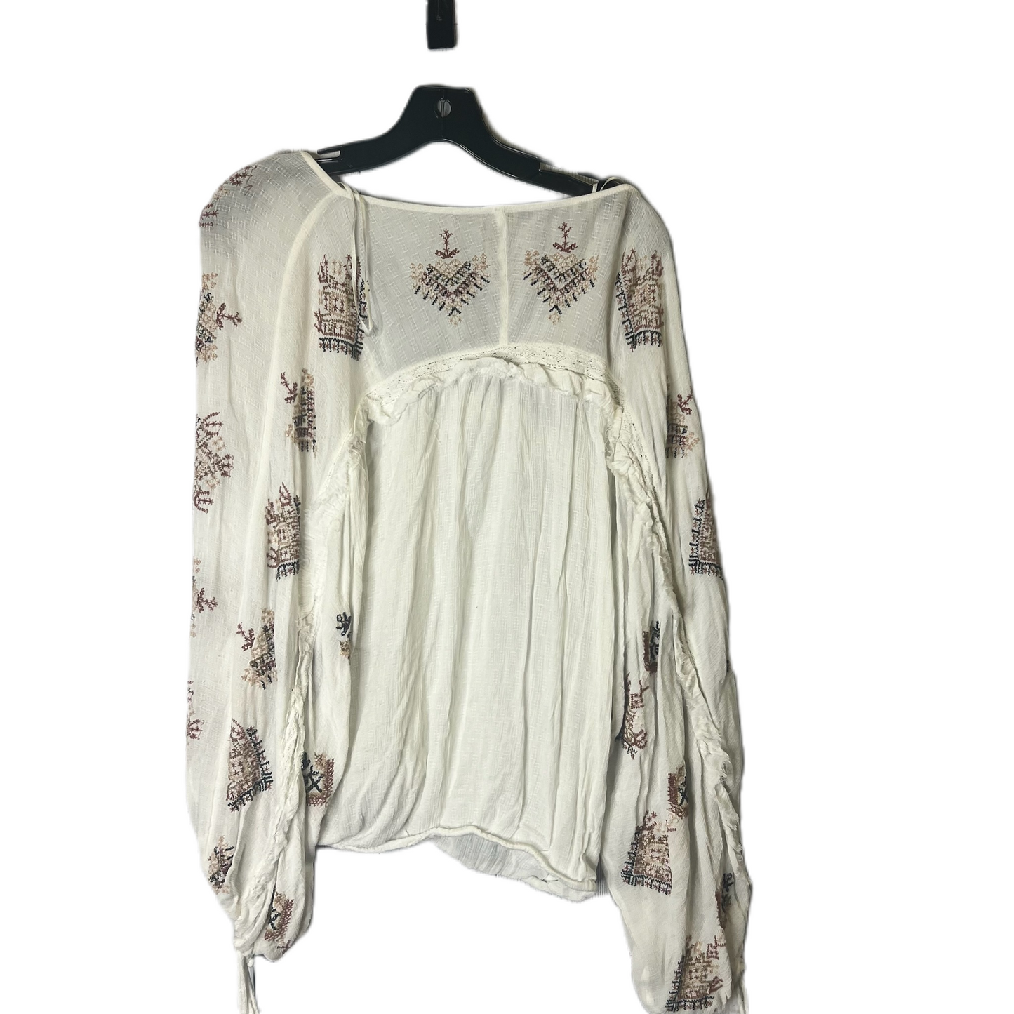 White Top Long Sleeve By Free People, Size: Xl