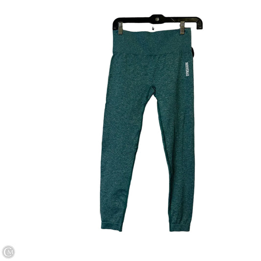 Athletic Leggings By Gym Shark In Teal, Size: M