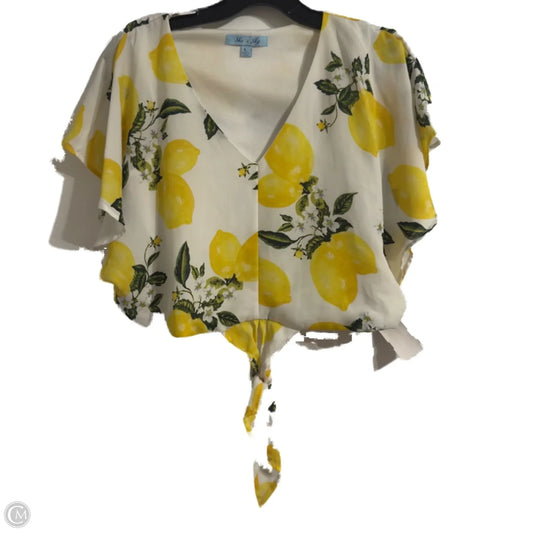 Top Short Sleeve By She + Sky In White, Size: L