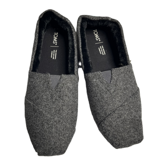 Shoes Flats By Toms In Grey, Size: 11