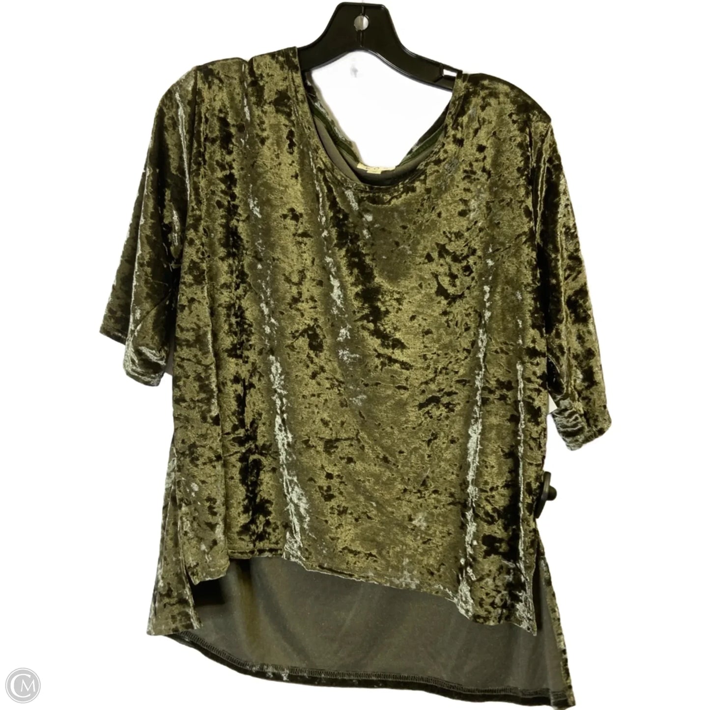 Top Short Sleeve By Pol In Green, Size: S