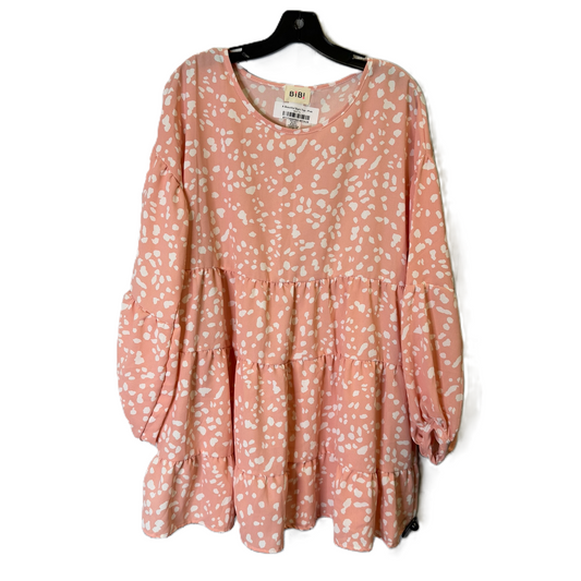 Top Long Sleeve By Bibi In Pink, Size: M