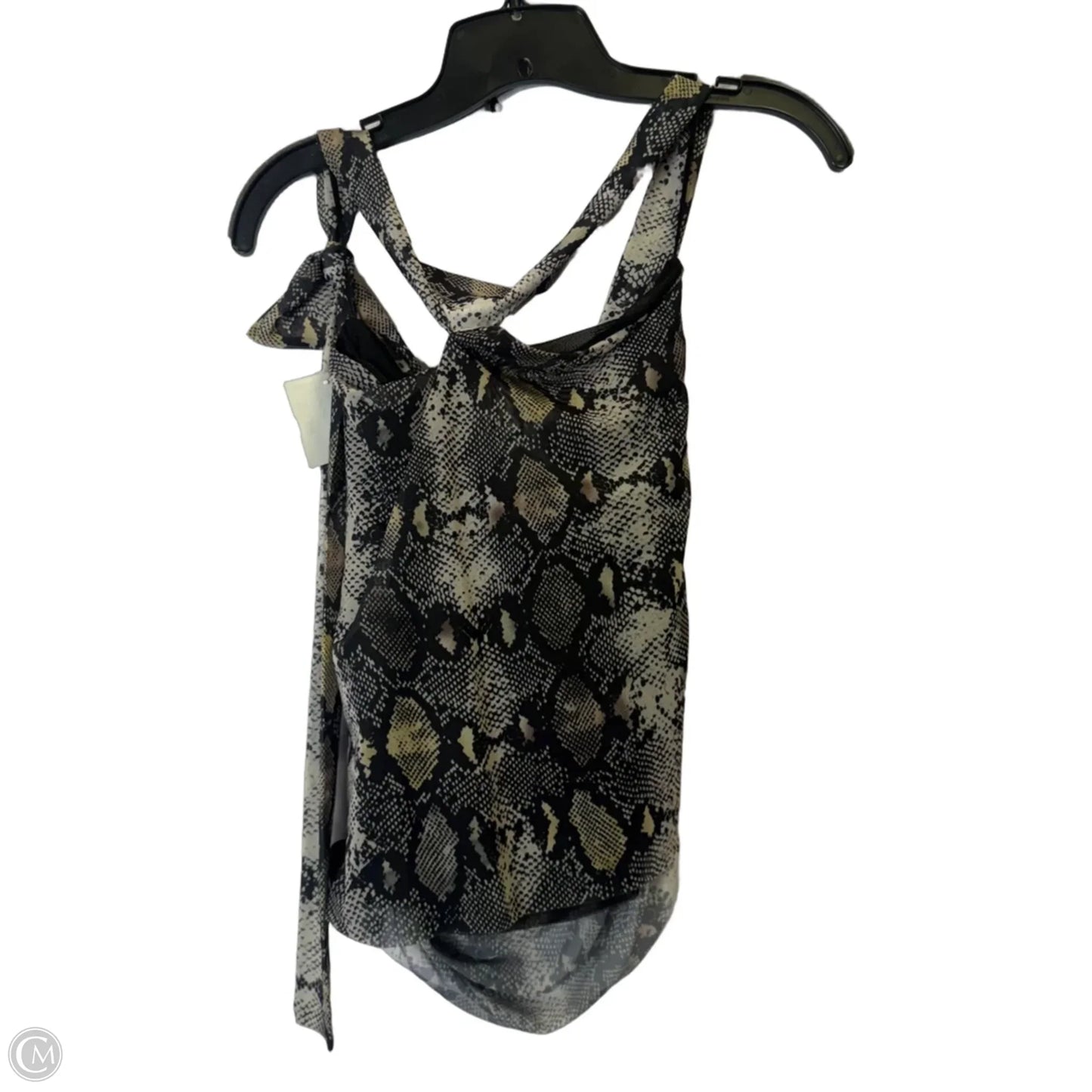 Top Sleeveless By Zara In Snakeskin Print, Size: L
