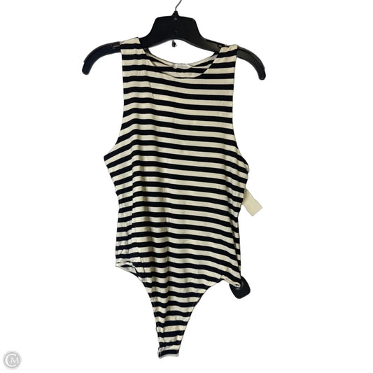Bodysuit By Steve Madden In Striped Pattern, Size: L