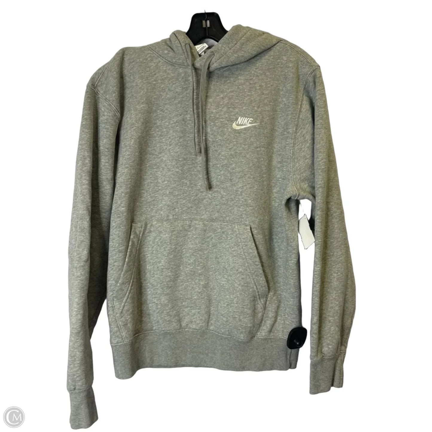 Athletic Sweatshirt Hoodie By Nike Apparel In Grey, Size: S