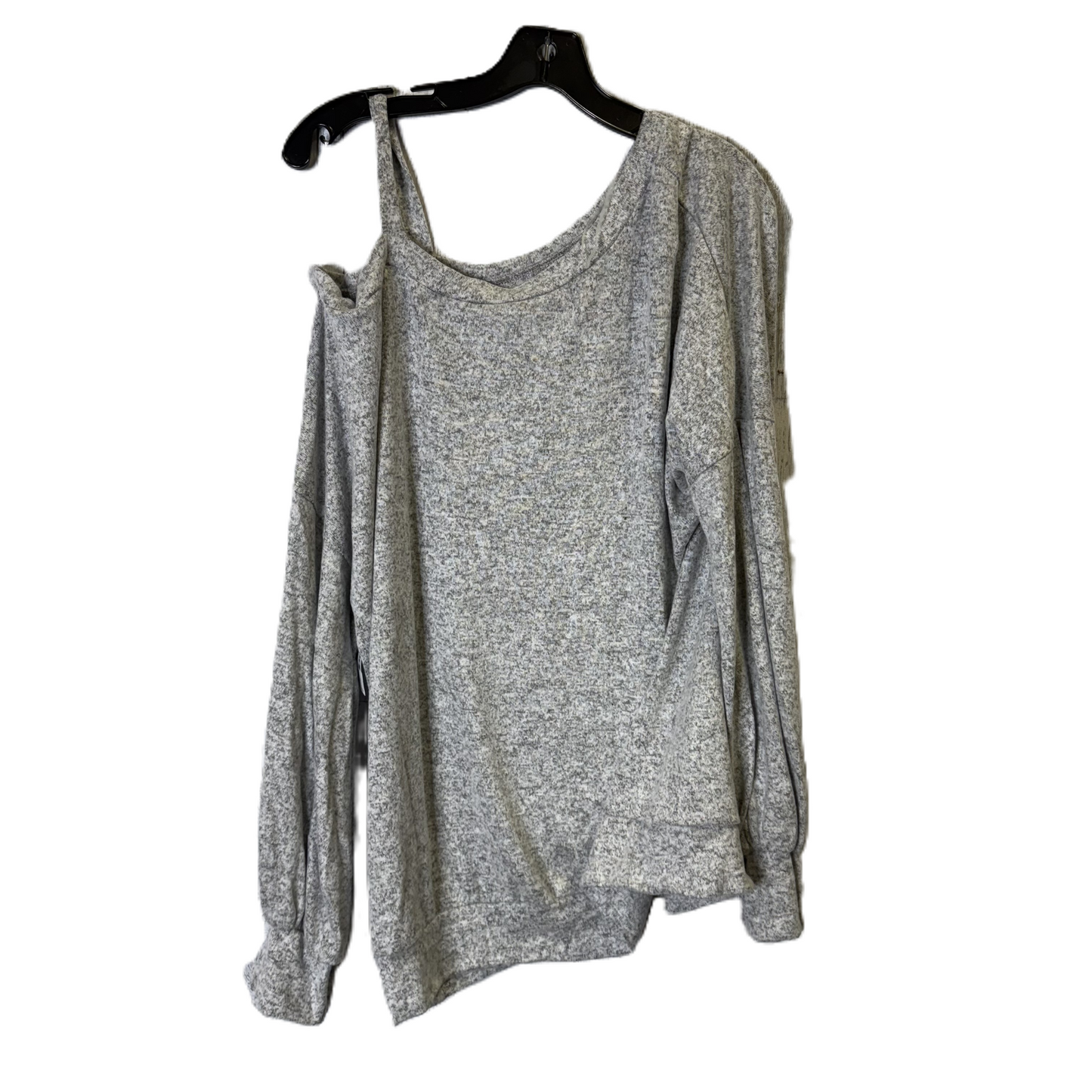 Top Long Sleeve Basic By White Birch In Grey, Size: Xl