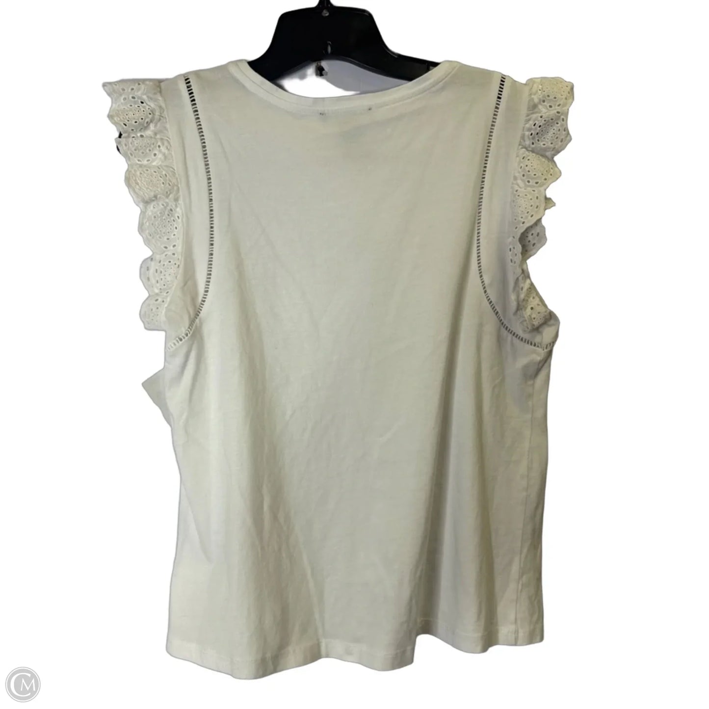 Top Sleeveless By Chelsea And Theodore In White, Size: M