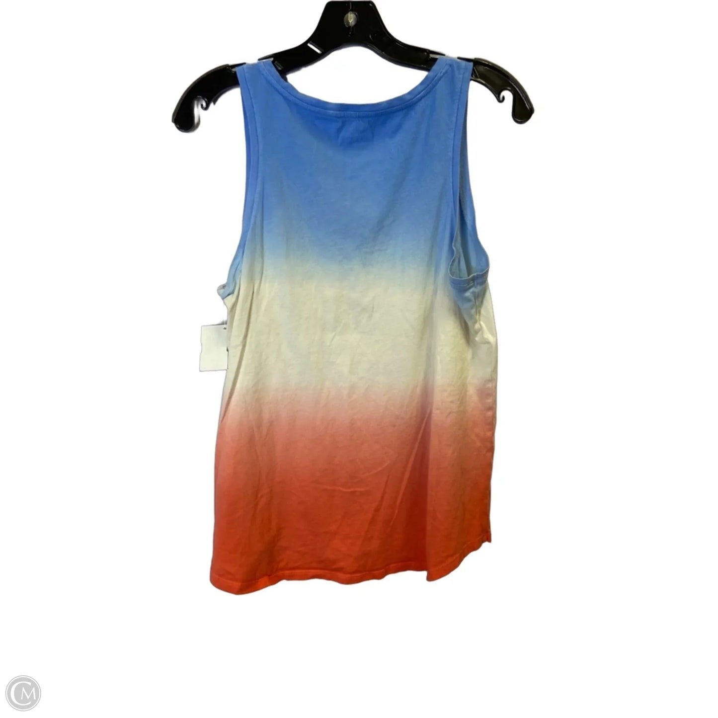 Top Sleeveless Basic By Old Navy In Blue Red & White, Size: M