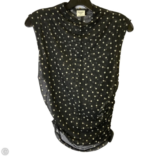 Top Short Sleeve By Banana Republic In Black, Size: M