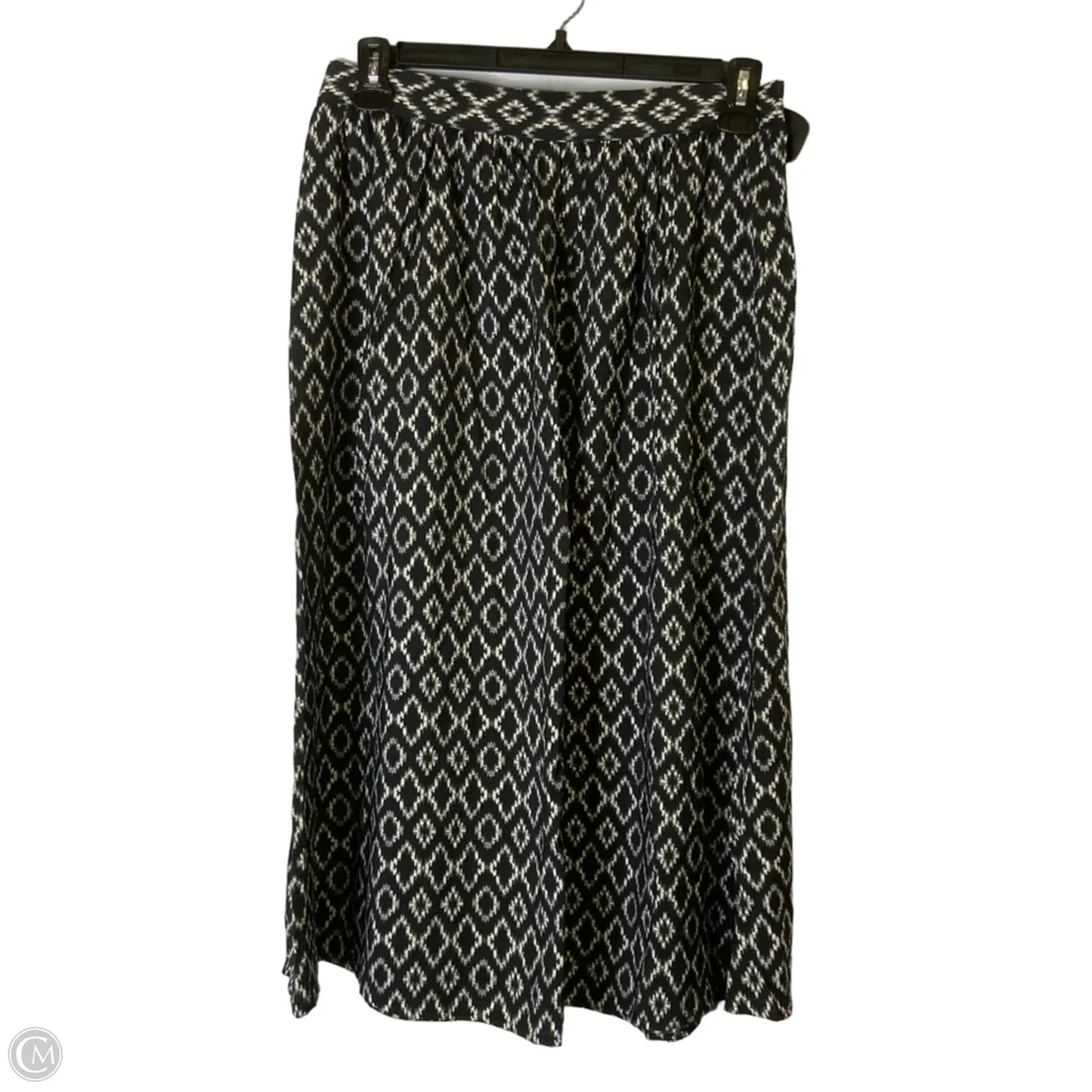 Skirt Midi By Banana Republic In Black, Size: Mp
