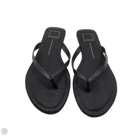 Sandals Flip Flops By Dolce Vita In Black, Size: 9