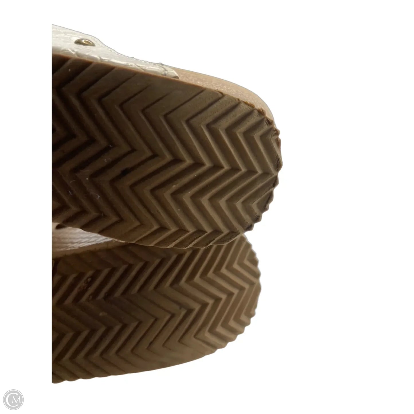 Sandals Heels Wedge By Volatile In Cream, Size: 8