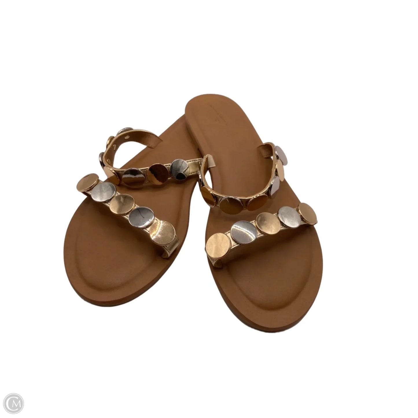 Sandals Flats By Universal Thread In Gold, Size: 8