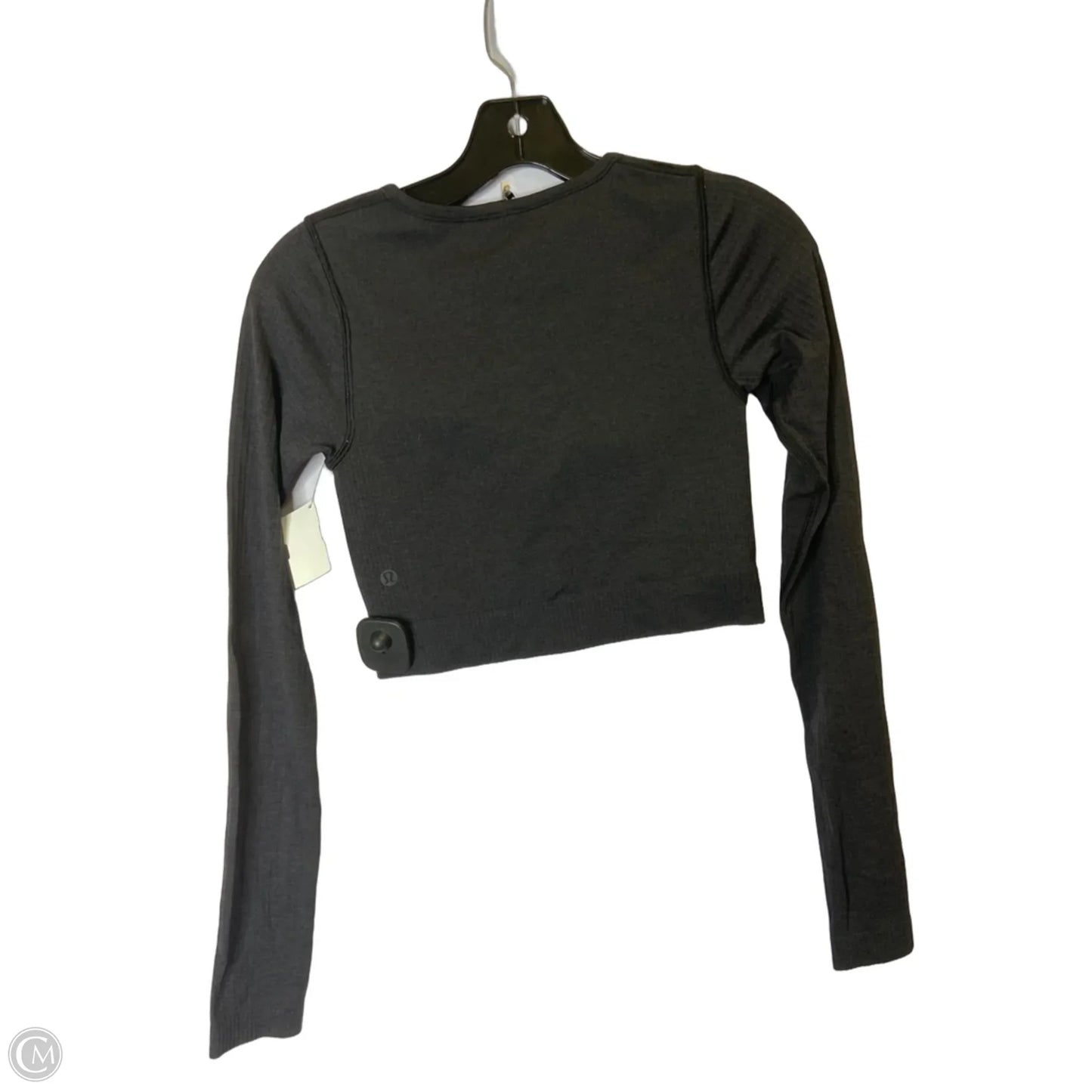 Athletic Top Longsleeve By Lululemon In Black, Size: 4