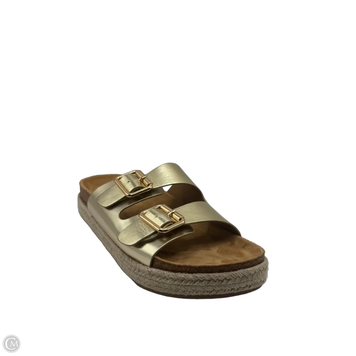 Sandals Flats By Soda In Gold, Size: 10