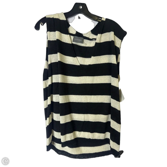Top Sleeveless By Clothes Mentor In Black & Cream, Size: S